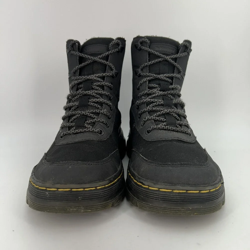 Dr. Martens Combs Tech Boots Mens Size 9 Poly Nylon Combat Ankle Lace Up